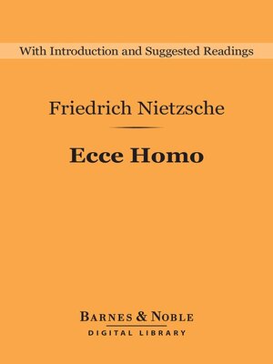 cover image of Ecce Homo (Barnes & Noble Digital Library)